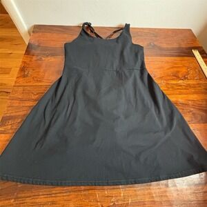 Laundry by Shelli Segal Womens Tennis Dress Skort Black Built-In Shorts L